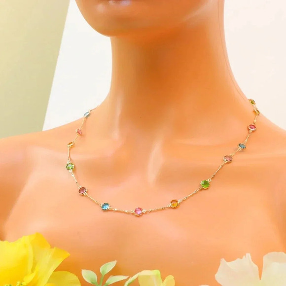 Minimalist Necklace, Sleek & Modern Design, Women’s Fashion, YC110470-N - Picture 6 of 10